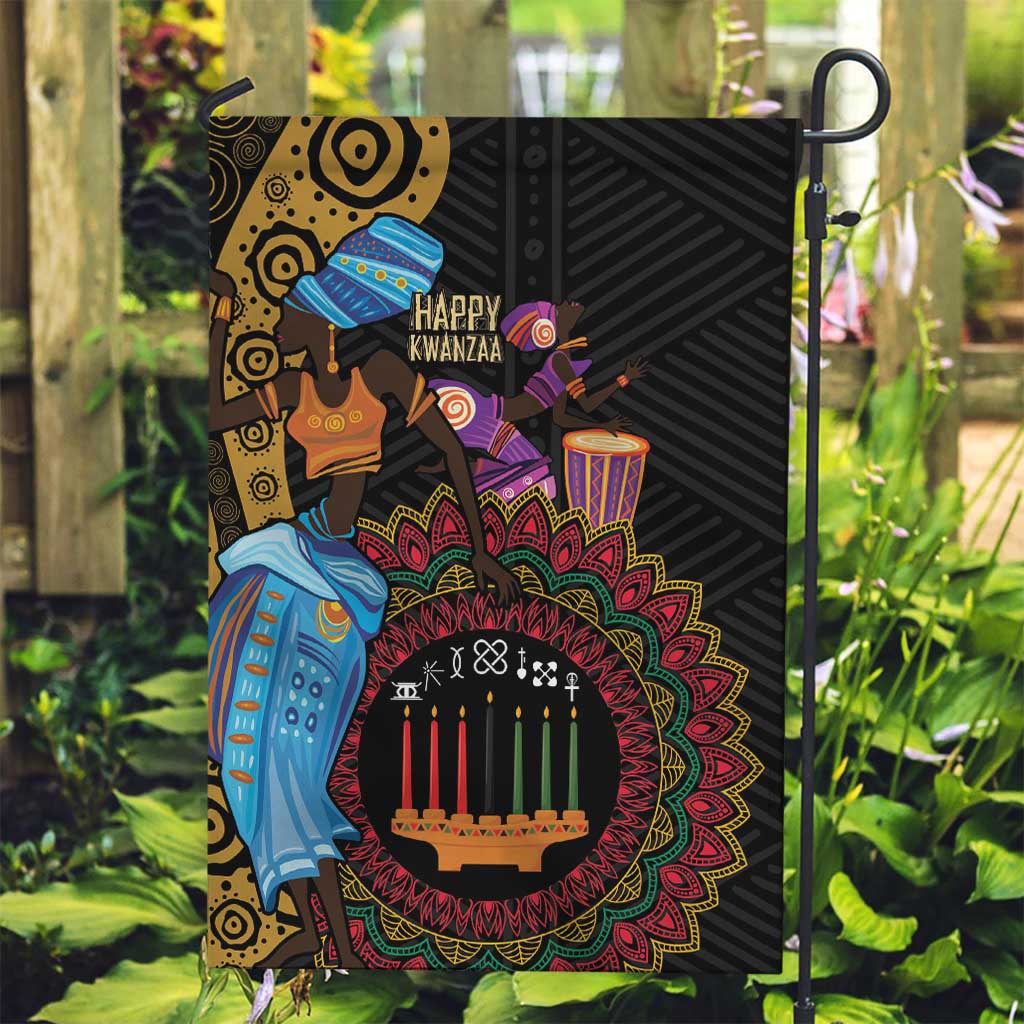 Happy Kwanzaa African Garden Flag Tribal Dance - Wonder Print Shop