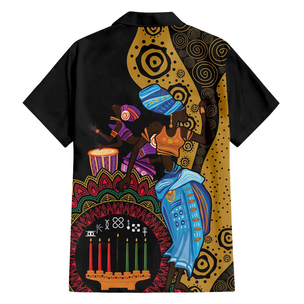 Happy Kwanzaa African Hawaiian Shirt Tribal Dance - Wonder Print Shop