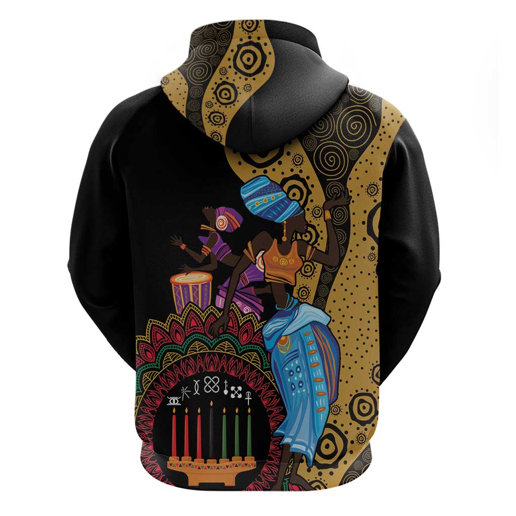 Happy Kwanzaa African Hoodie Tribal Dance - Wonder Print Shop