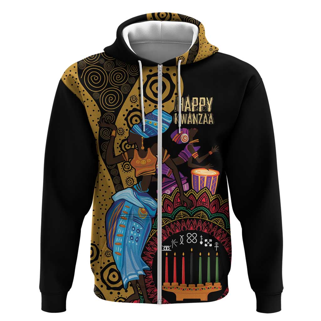 Happy Kwanzaa African Hoodie Tribal Dance - Wonder Print Shop