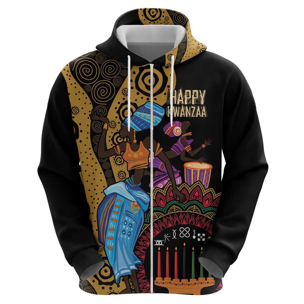 Happy Kwanzaa African Hoodie Tribal Dance - Wonder Print Shop