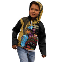 Happy Kwanzaa African Kid Hoodie Tribal Dance - Wonder Print Shop