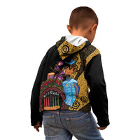 Happy Kwanzaa African Kid Hoodie Tribal Dance - Wonder Print Shop