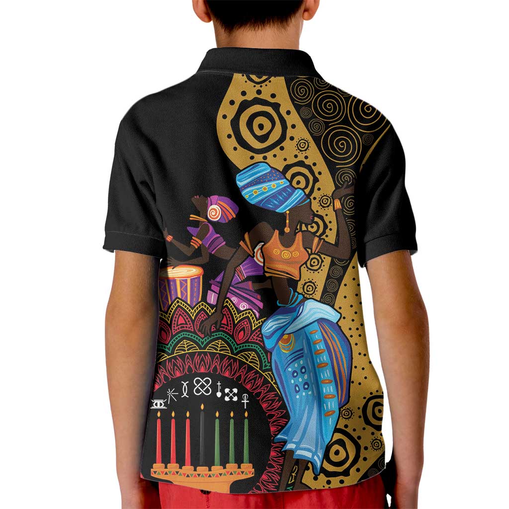 Happy Kwanzaa African Kid Polo Shirt Tribal Dance - Wonder Print Shop