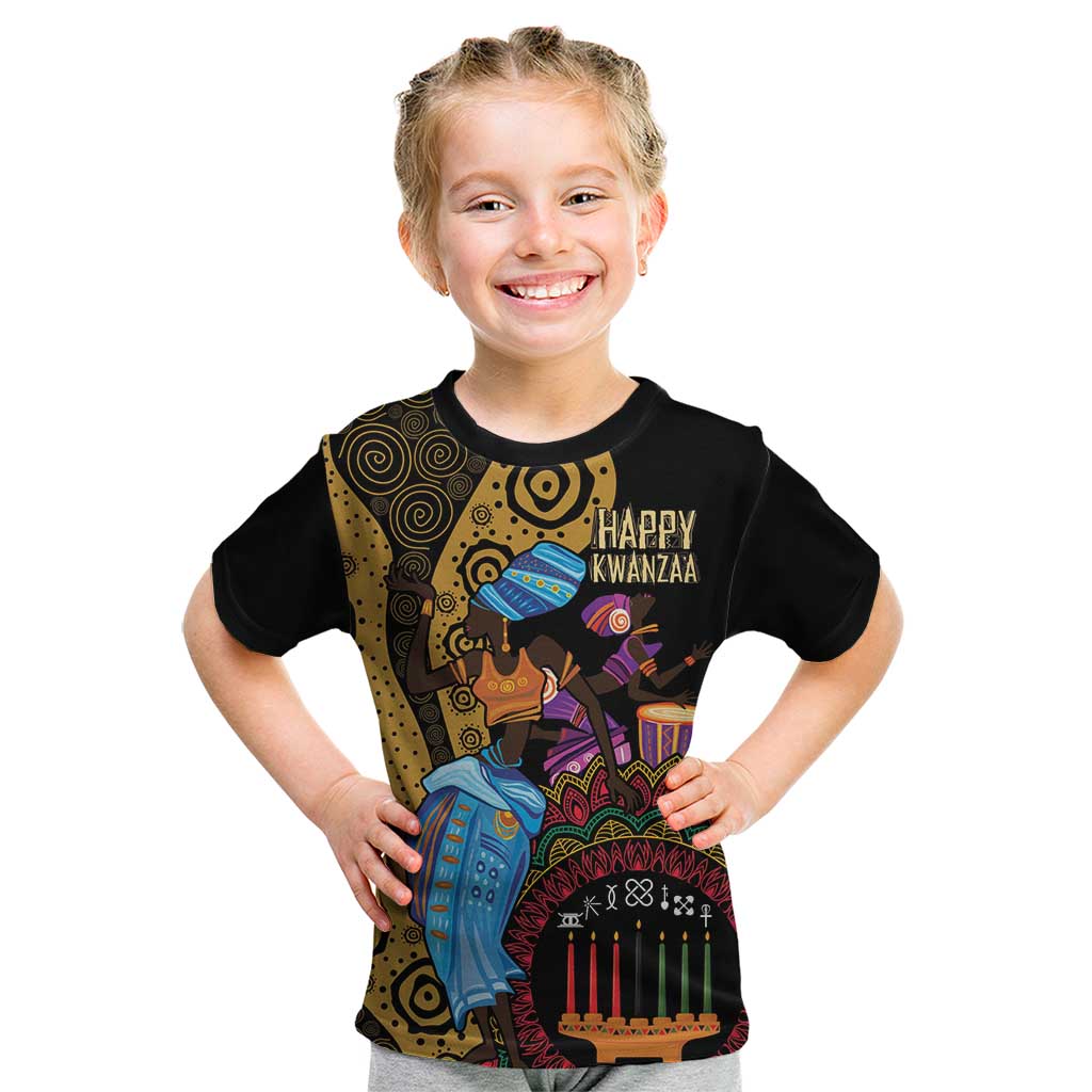 Happy Kwanzaa African Kid T Shirt Tribal Dance - Wonder Print Shop