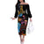 Happy Kwanzaa African Off The Shoulder Long Sleeve Dress Tribal Dance - Wonder Print Shop