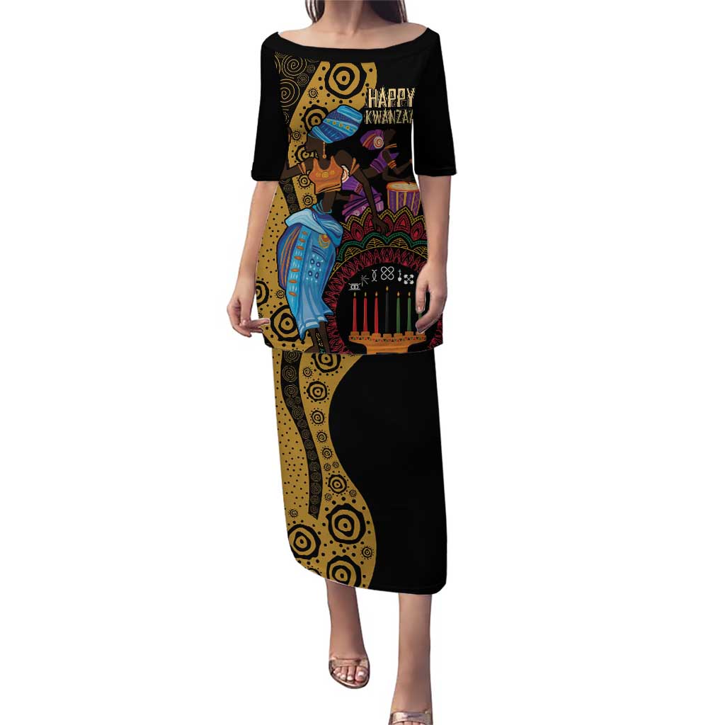 Happy Kwanzaa African Puletasi Tribal Dance - Wonder Print Shop