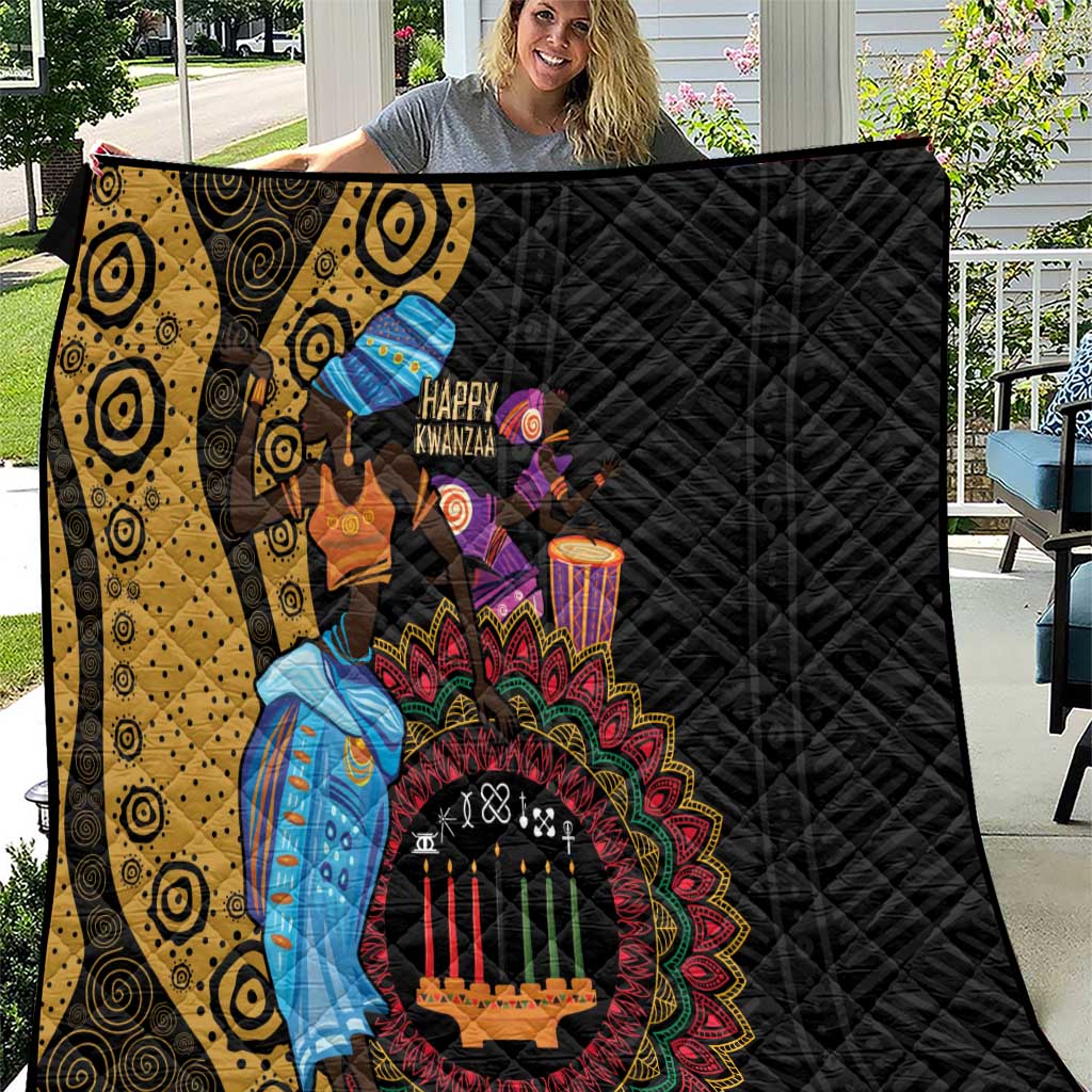 Happy Kwanzaa African Quilt Tribal Dance - Wonder Print Shop