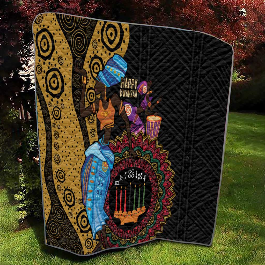 Happy Kwanzaa African Quilt Tribal Dance - Wonder Print Shop