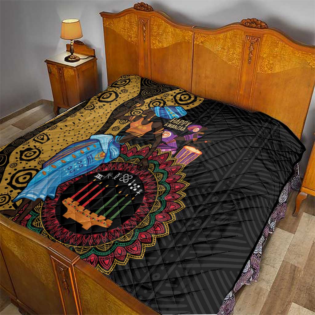 Happy Kwanzaa African Quilt Tribal Dance - Wonder Print Shop