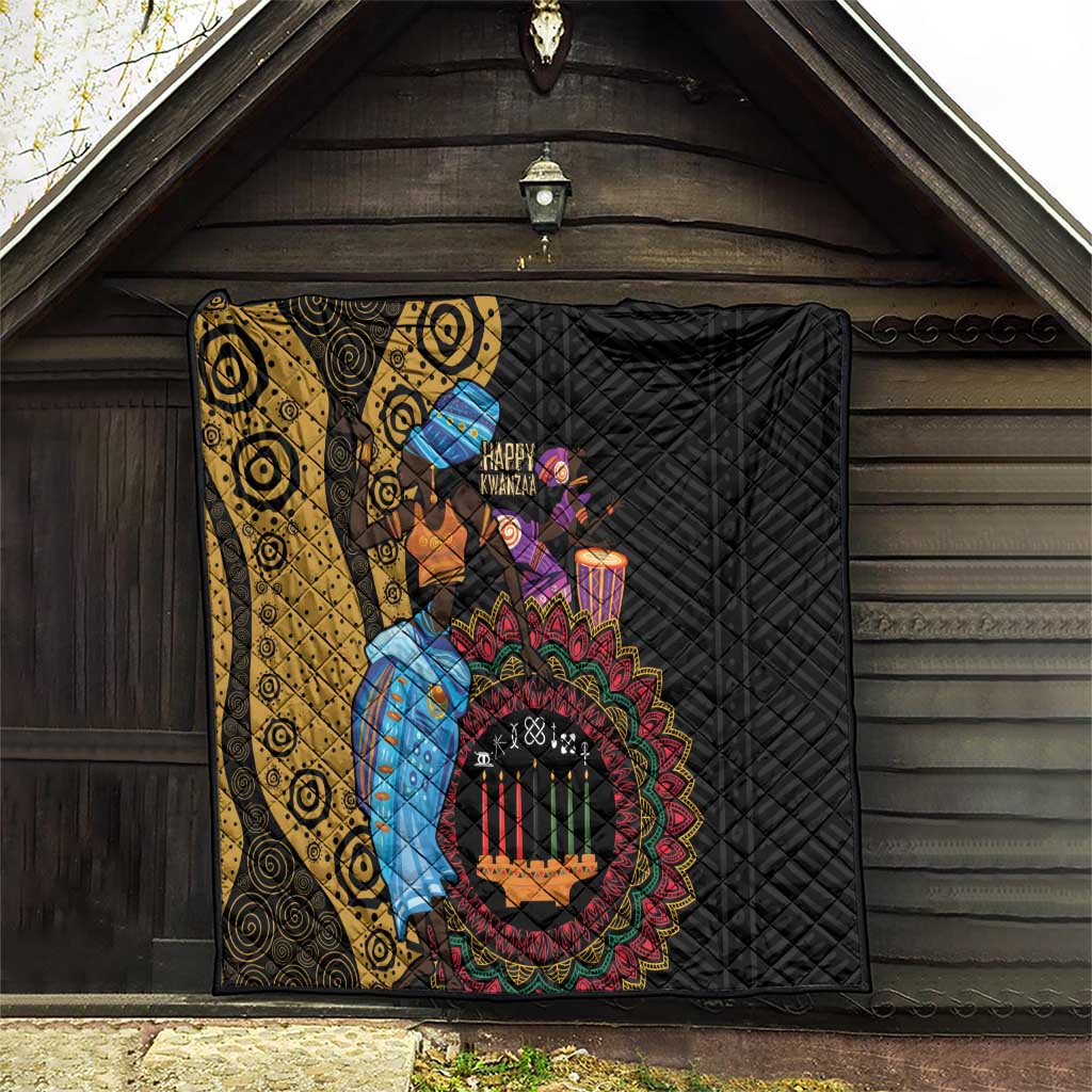 Happy Kwanzaa African Quilt Tribal Dance - Wonder Print Shop