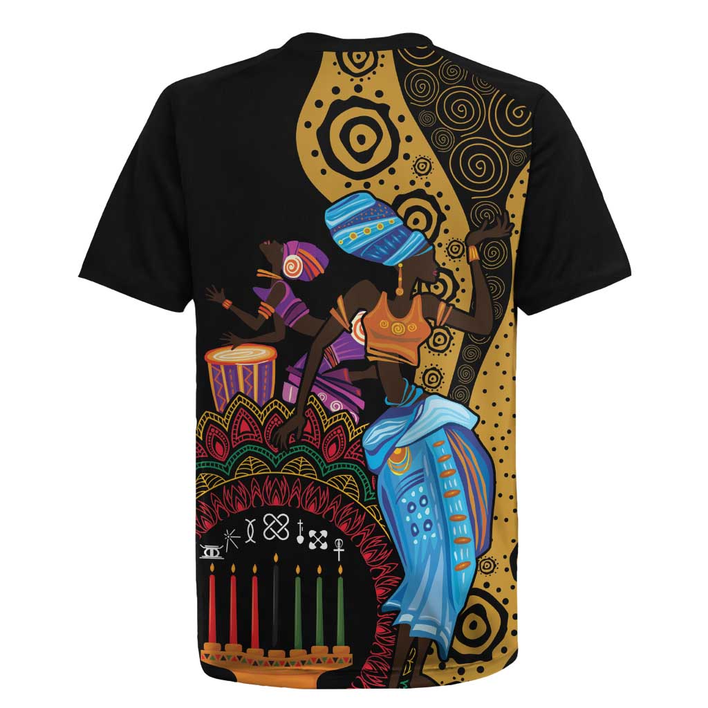 Happy Kwanzaa African Rugby Jersey Tribal Dance - Wonder Print Shop