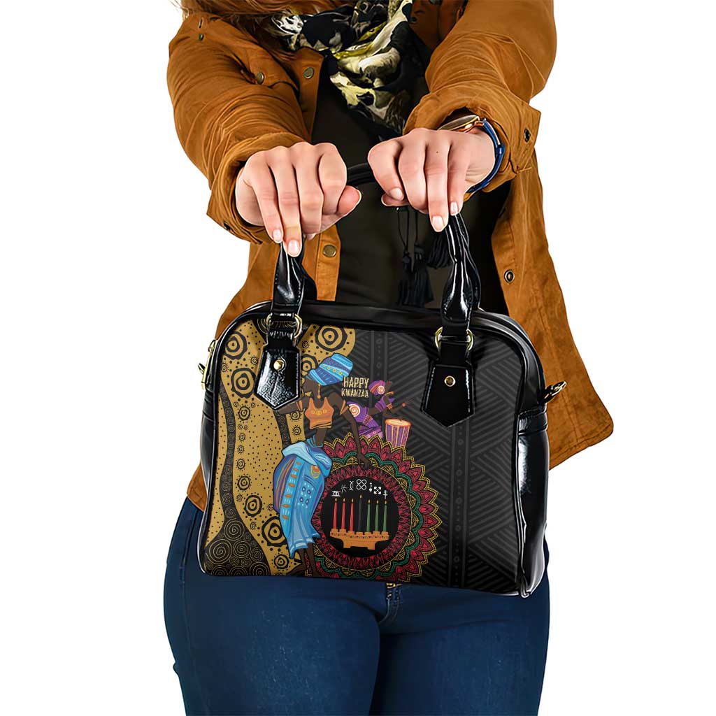 Happy Kwanzaa African Shoulder Handbag Tribal Dance