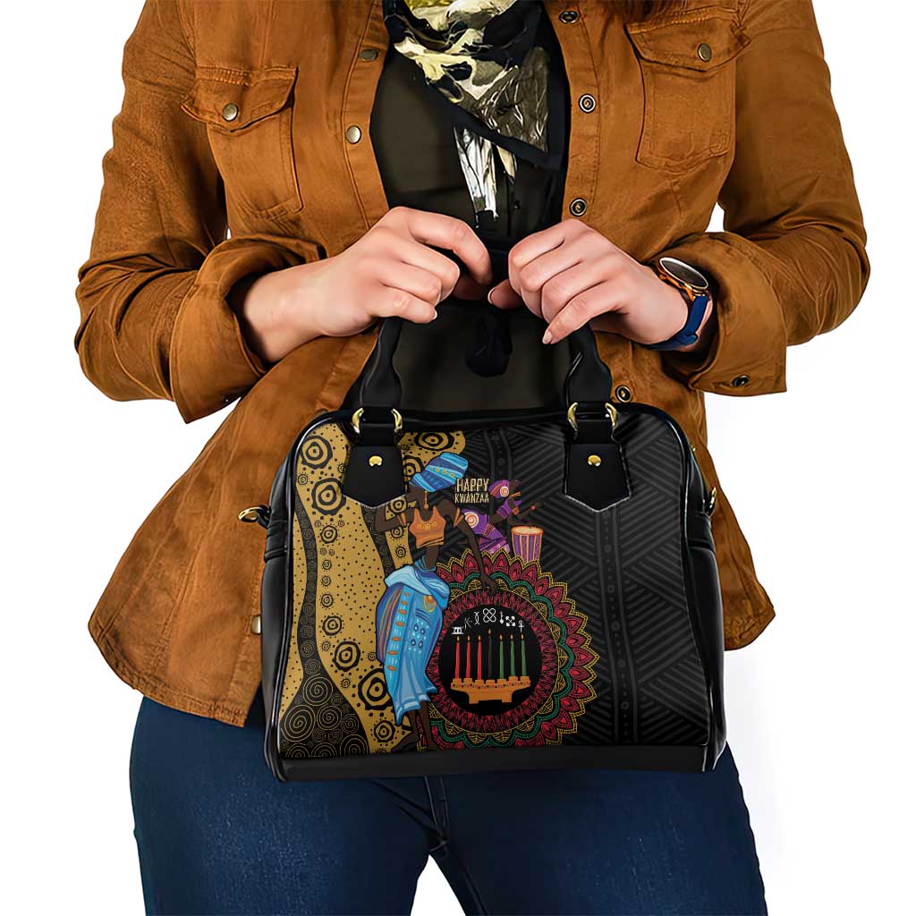 Happy Kwanzaa African Shoulder Handbag Tribal Dance