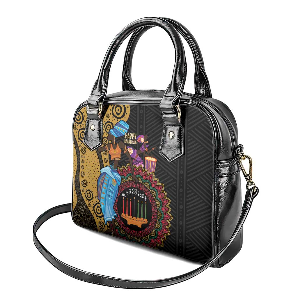 Happy Kwanzaa African Shoulder Handbag Tribal Dance