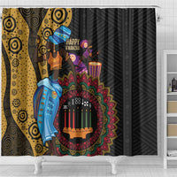 Happy Kwanzaa African Shower Curtain Tribal Dance