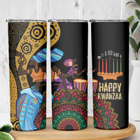 Happy Kwanzaa African Skinny Tumbler Tribal Dance - Wonder Print Shop