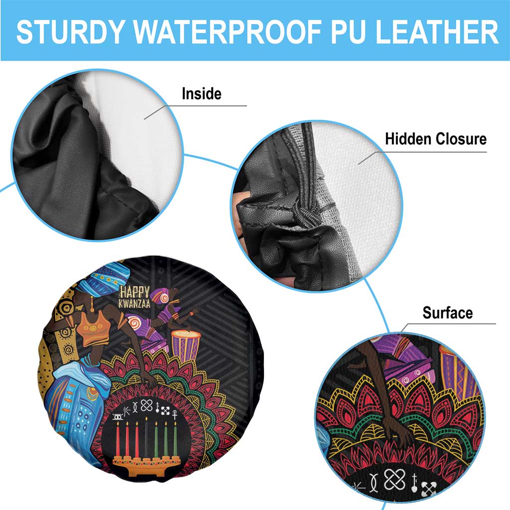 Happy Kwanzaa African Spare Tire Cover Tribal Dance - Wonder Print Shop