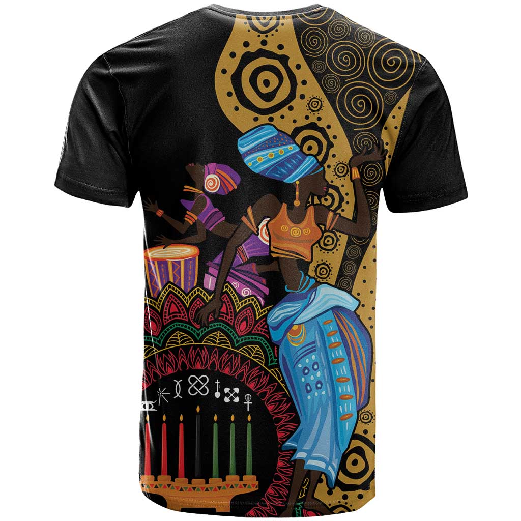 Happy Kwanzaa African T Shirt Tribal Dance - Wonder Print Shop