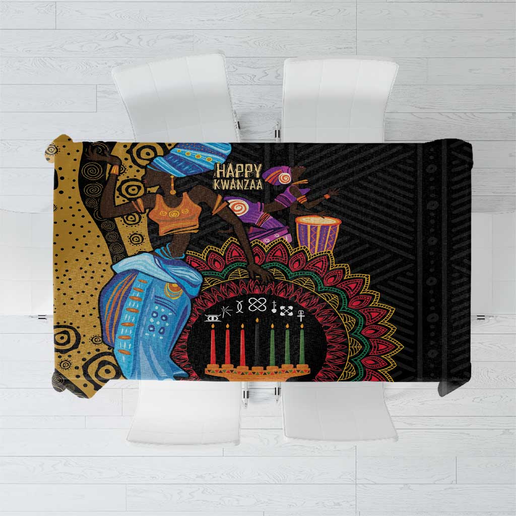 Happy Kwanzaa African Tablecloth Tribal Dance - Wonder Print Shop