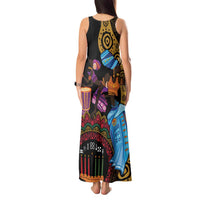 Happy Kwanzaa African Tank Maxi Dress Tribal Dance - Wonder Print Shop