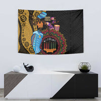 Happy Kwanzaa African Tapestry Tribal Dance - Wonder Print Shop