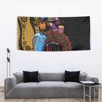 Happy Kwanzaa African Tapestry Tribal Dance - Wonder Print Shop