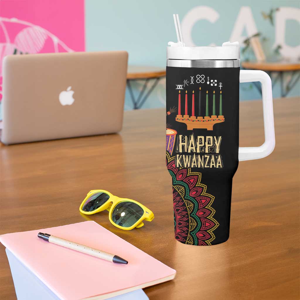 Happy Kwanzaa African Tumbler With Handle Tribal Dance - Wonder Print Shop