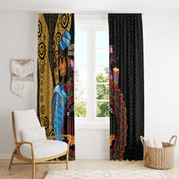 Happy Kwanzaa African Window Curtain Tribal Dance - Wonder Print Shop