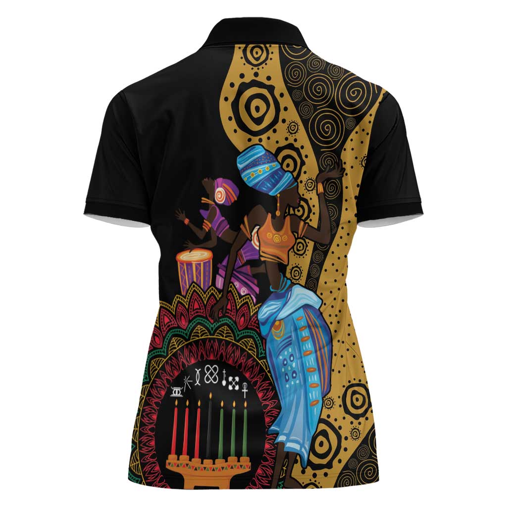 Happy Kwanzaa African Women Polo Shirt Tribal Dance - Wonder Print Shop