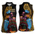 Happy Kwanzaa African Women Sleeveless Polo Shirt Tribal Dance - Wonder Print Shop