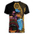 Happy Kwanzaa African Women V-Neck T-Shirt Tribal Dance - Wonder Print Shop