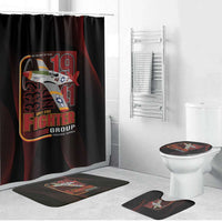 Tuskegee Airmen 332nd Spit Fire Bathroom Set On The Blue Sky - Wonder Print Shop
