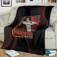 Tuskegee Airmen 332nd Spit Fire Blanket On The Blue Sky - Wonder Print Shop