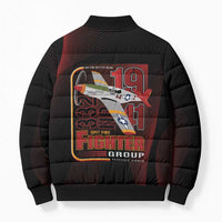 Tuskegee Airmen 332nd Spit Fire Bomber Puffer Jacket On The Blue Sky - Wonder Print Shop