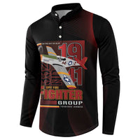 Tuskegee Airmen 332nd Spit Fire Button Sweatshirt On The Blue Sky - Wonder Print Shop