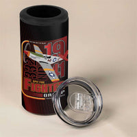 Tuskegee Airmen 332nd Spit Fire 4 in 1 Can Cooler Tumbler On The Blue Sky - Wonder Print Shop