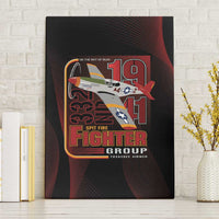 Tuskegee Airmen 332nd Spit Fire Canvas Wall Art On The Blue Sky - Wonder Print Shop