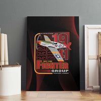 Tuskegee Airmen 332nd Spit Fire Canvas Wall Art On The Blue Sky - Wonder Print Shop