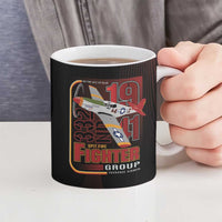 Tuskegee Airmen 332nd Spit Fire Ceramic Mug On The Blue Sky - Wonder Print Shop