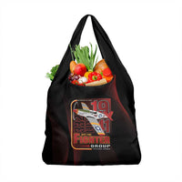 Tuskegee Airmen 332nd Spit Fire Grocery Bag On The Blue Sky - Wonder Print Shop