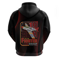Tuskegee Airmen 332nd Spit Fire Hoodie On The Blue Sky - Wonder Print Shop