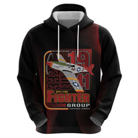 Tuskegee Airmen 332nd Spit Fire Hoodie On The Blue Sky - Wonder Print Shop