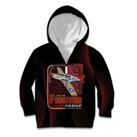Tuskegee Airmen 332nd Spit Fire Kid Hoodie On The Blue Sky - Wonder Print Shop