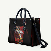 Tuskegee Airmen 332nd Spit Fire Leather Bag On The Blue Sky - Wonder Print Shop