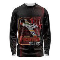 Tuskegee Airmen 332nd Spit Fire Long Sleeve Shirt On The Blue Sky - Wonder Print Shop