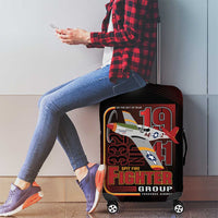 Tuskegee Airmen 332nd Spit Fire Luggage Cover On The Blue Sky - Wonder Print Shop
