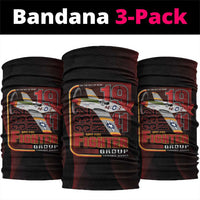 Tuskegee Airmen 332nd Spit Fire Neck Gaiter On The Blue Sky - Wonder Print Shop