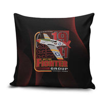 Tuskegee Airmen 332nd Spit Fire Pillow Cover On The Blue Sky - Wonder Print Shop