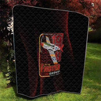 Tuskegee Airmen 332nd Spit Fire Quilt On The Blue Sky - Wonder Print Shop